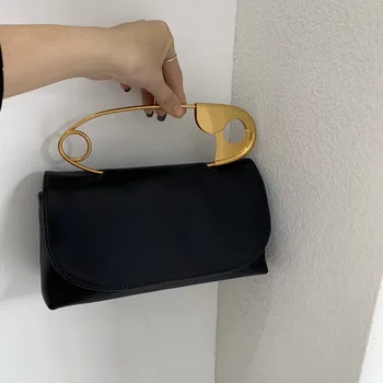 

Big Large Pin Totes Handbag Women Design Chains Flap Bag Cute Messenger Crossbody Bags Black Blue Red Spring Summer Bag