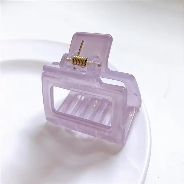 1PC Barrettes  Hair Claw For Women Acrylic Hairpins Hair Crab Claws Girls Make UP Washing Tool Accessories Women Hair Clips 2021 29