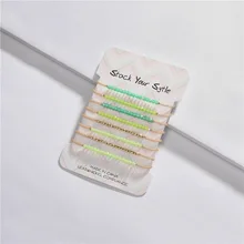 Qingdao украшения Золотая Весна Бисер из стеклянных кристаллов упругая сила можно отрегулировать 8 бар Набор браслетов