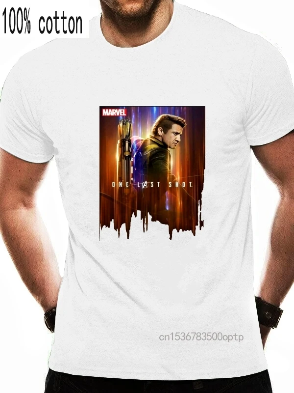 Футболка Hawkeye для конца игры Мужская One Last Shot модная уличная футболка с коротким