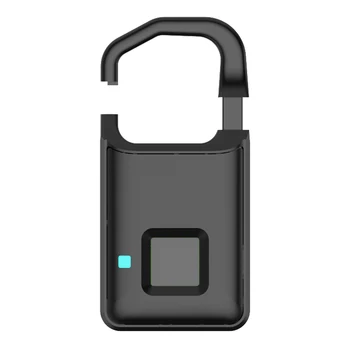 

1 pcs Portable Biometrics No Mechanical Lock Cylinder 5V/200MA Fingerprint Padlock For Safety Electric Lock