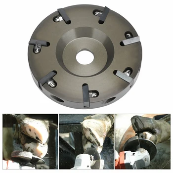 

Electric Hoof Knife Tool Aluminium Alloy Farrier Tools with 7 Blades Livestock Sheep Cattles Horse Hoof Trimming Disc Plate Tool