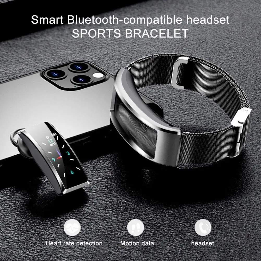 Будильник с длительным сроком службы Bluetooth 4 2 наушники смарт-браслет для iPhone Android |