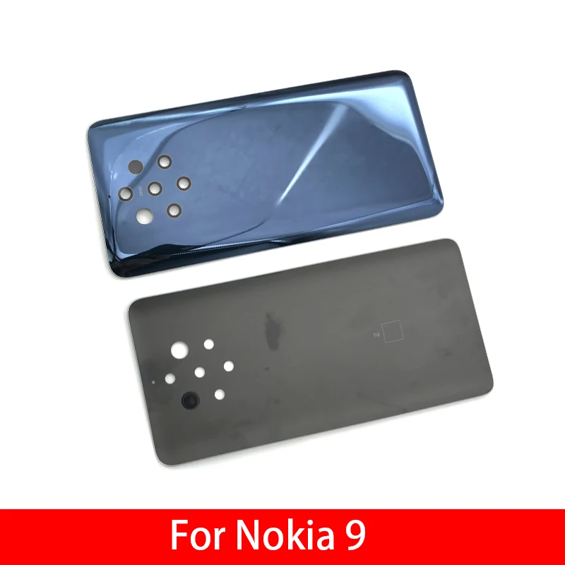 Задняя Стекло задняя крышка чехол для Nokia 9 PureView Батарея двери Корпус Батарея задняя крышка
