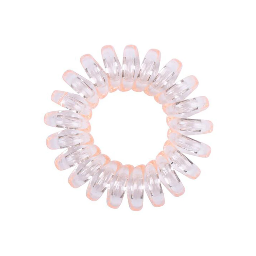 1PCS Popular Scrunchies Telephone Wire Gum For Ladies Elastic Hair Band Rope Candy Colored Bracelet Ponytail Scrunchy Girl Women crocodile hair clips