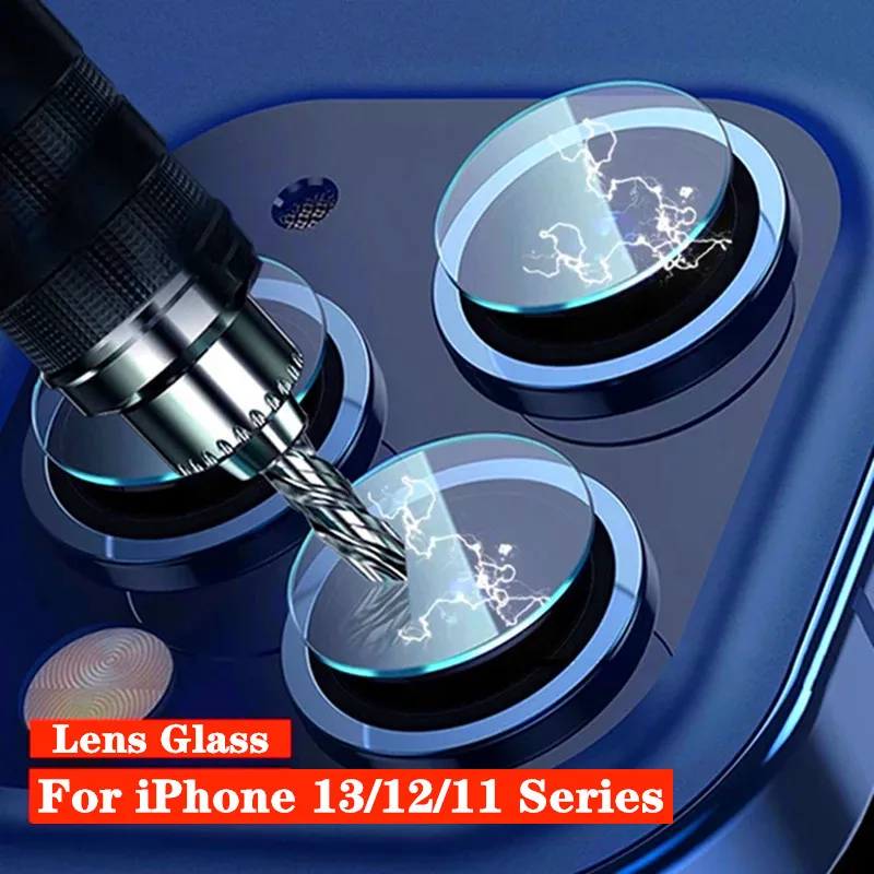 2 шт. Защитное стекло для камеры iPhone 13 12 11 Pro Max защитная пленка экрана объектива Mini