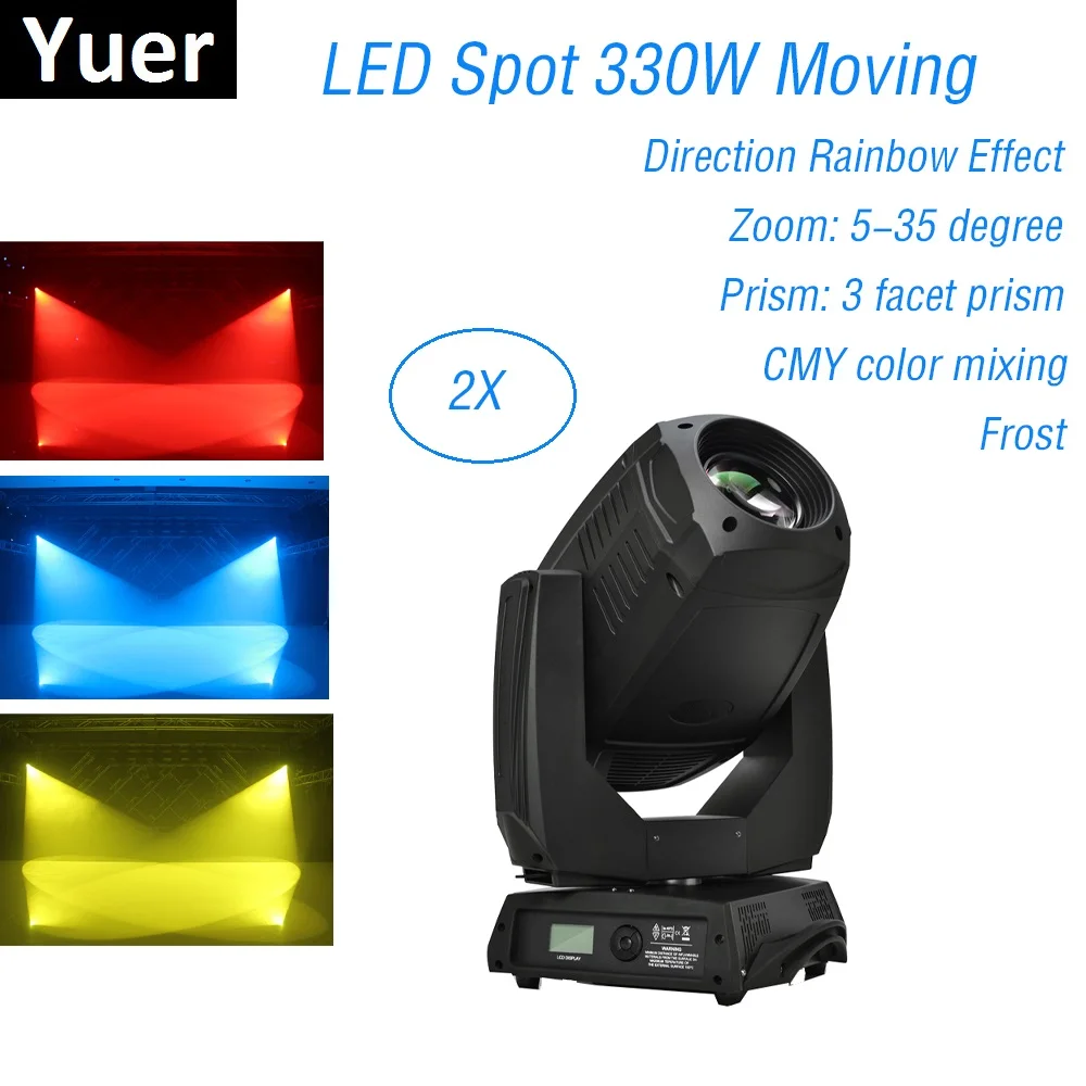 Special Offers 2020 Stage Lighting LED 330W Spot Moving Head Light 3 Facet Prism With Bi-Direction Rotating For Disco Light Stage Effect led