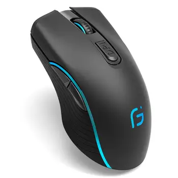

2400DPI Gaming Mouse Wireless Mouse 2.4G+Bluetooth Dual Mode Portable Optical Mice for Laptop Desktop PC Accessories