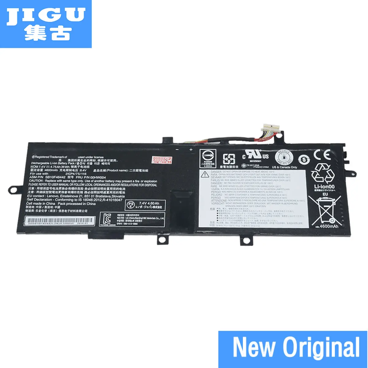 

JIGU ORIGNAL Laptop Battery 00HW004 00HW005 00HW010 00HW011 SB10F46442 SB10F46443 SB10F46448 For Lenovo For ThinkPad Helix 2