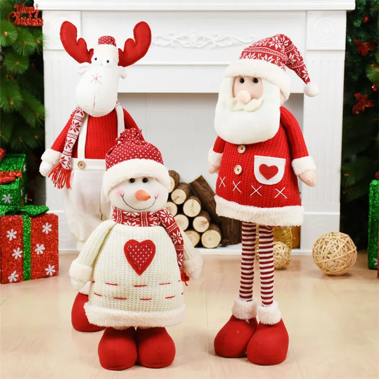 Рождественская кукла, стоящая статуэтка, рождественские украшения для дома, красные фигурки, новогодний фестиваль, день рождения, свадебный подарок, Navidad Decoracao