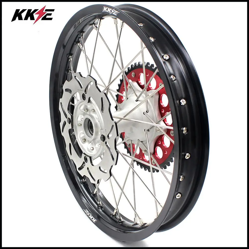 KKE 21& 19 дюймов MX Литые колеса Набор для Honda CR125R 1996-1997 CR250R 1996 CR500R 1996-2001 задний диск 220 мм