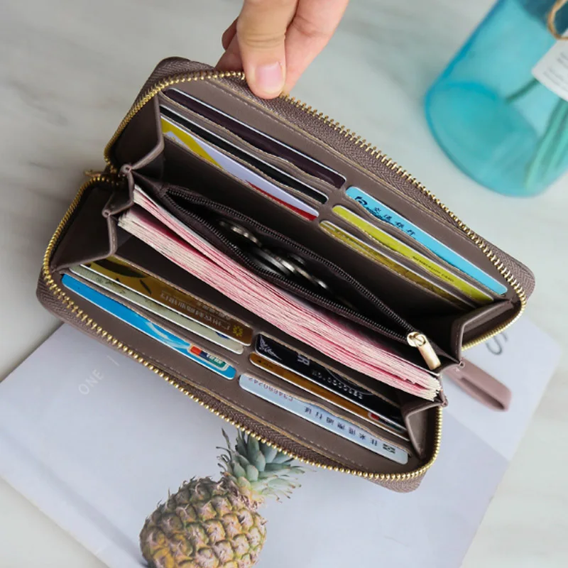 Wristband Women Long Clutch Wallet Large Capacity Wallets Female Purse Lady Purses Phone Pocket Card Holder Carteras