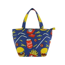 Адаптируемые под требования заказчика в европейском и американском стиле Термосумка сумка Толстые утепленные изысканные ситец переносная сумка для пикника бенто ланч бокс сумка C