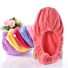 Внешняя торговля, прямые продажи, сверхтонкое волокно, коралловый бархат, шапочка для душа, сухая шапочка для волос, плотное впитывающее полотенце для сушки волос, головной убор Cr