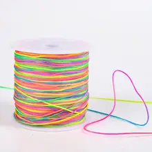 100M Regenbogen Elastische Perlen Schnur 0,8mm Perlen Themen Stretch String Crafting Seile für DIY Armbänder Halskette Schmuck Machen