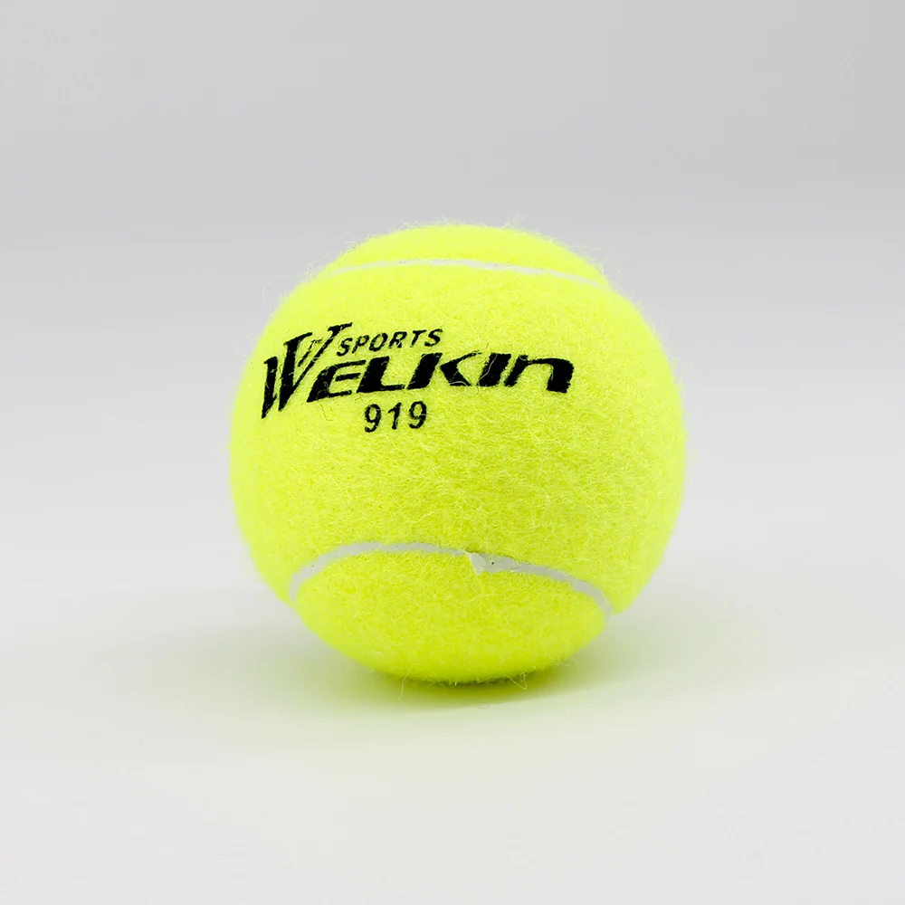 12pcs/Lot High Quality Elasticity Tennis Ball for Training Sport Rubber Woolen Tennis Balls for tennis practice with free Bag