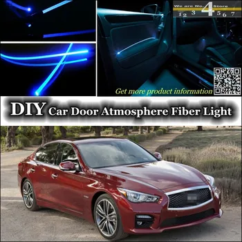 

For Infiniti Q50 V37 interior Ambient Light Tuning Atmosphere Fiber Optic Band Lights Inside Door Panel illumination Tuning