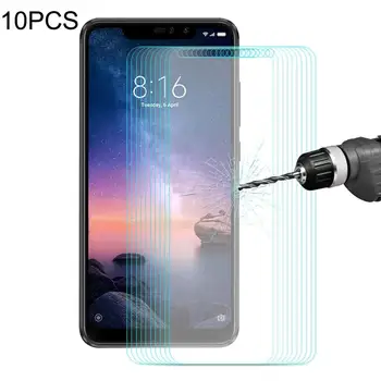 

10 PCS ENKAY Hat-prince 0.26mm 9H 2.5D Curved Edge Non-Full Screen Tempered Glass Film for Xiaomi Redmi Note 6 Pro