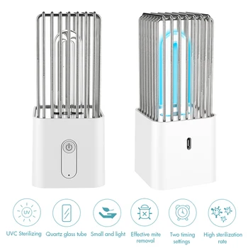 

UV-C Germicidal Desk Lamp X14 Quartz Motion Sensor Auto Off Cordless Sterilizer UV Germicidal Disinfection Protection