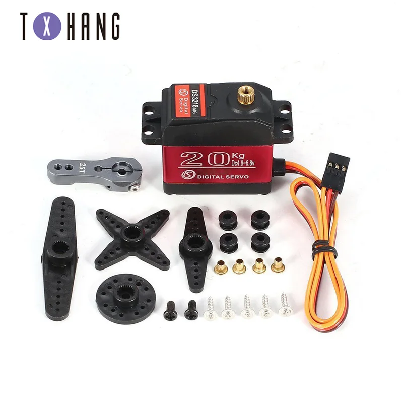 

1 X Waterproof servo DS3218 Update and PRO high speed metal gear digital servo baja servo 20KG/.09S for 1/8 1/10 Scale RC Cars
