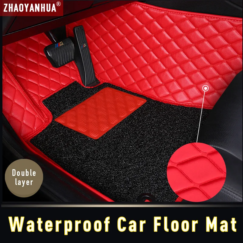 

3D Waterproof Car Floor Mat for JEEP Grand Cherokee SRT Cherokee Compass Renegade Commander Accessories Leather Carpet Floor Mat