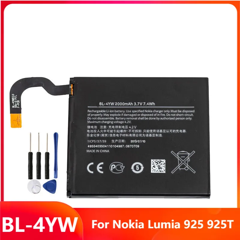 Original Replacement Phone Battery Bl-4yw For Nokia Lumia 925 925t Bl-4yw  Genuine Rechargable Batteries 2000mah With Free Tools - Mobile Phone  Batteries - AliExpress