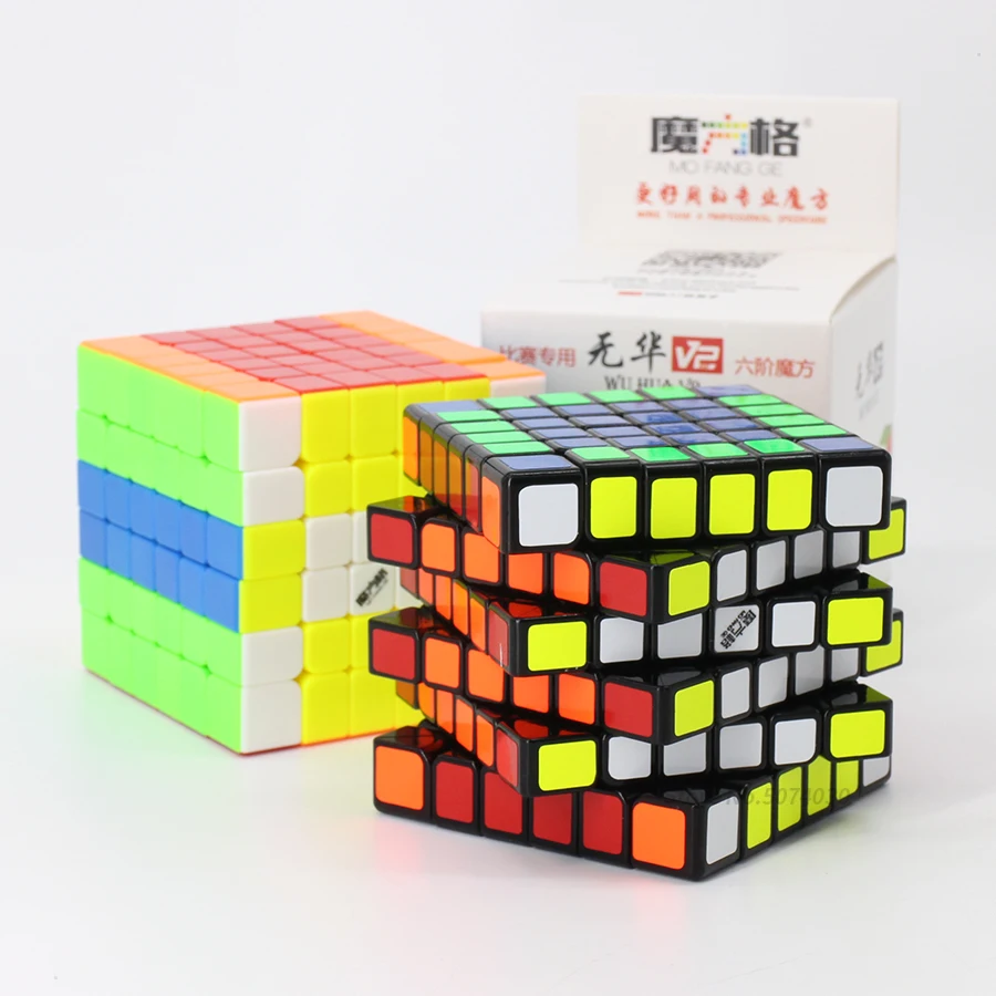 Mofangge Wuhua V2 6x6x6 куб скорость Stickerless головоломка кубики для детей Чемпионат 6x6 Обучающие Развивающие игрушки