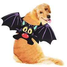 Осень Хэллоуин цв «летучая мышь» в одежда с принтом в виде собак домашних животных ткань сбруя-жилет нагрудный ремень кошки костюм на Хэллоуин для собаки доступом# p7