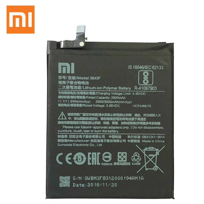 Xiao mi аккумулятор для телефона BM3F для Xiaomi mi 8 mi 8 Explorer прозрачный выпуск для исследования 2900 мАч сменные батареи