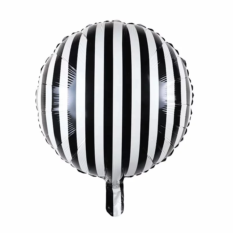 Черная борода шар Черный и белый полосатый 2 г латексных воздушных шаров для