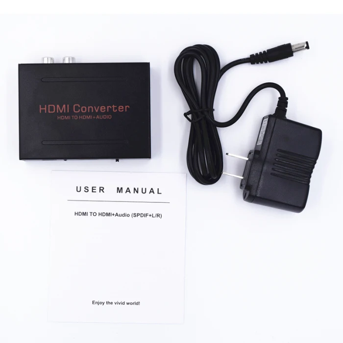 1080P HDMI к HDMI Оптический SPDIF RCA L/R аудио преобразователь SP99