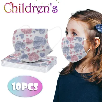 

10/20/30PCS Children Mask Breathable 3 ply non-woven Printed Mask Non-reusable Dustproof Fashion Faceshield Mask Mascarillas#Y5