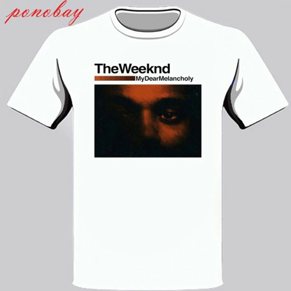 Новая мужская белая футболка Weeknd Dear Melancholy Album Размеры S - 3XL | Мужская одежда