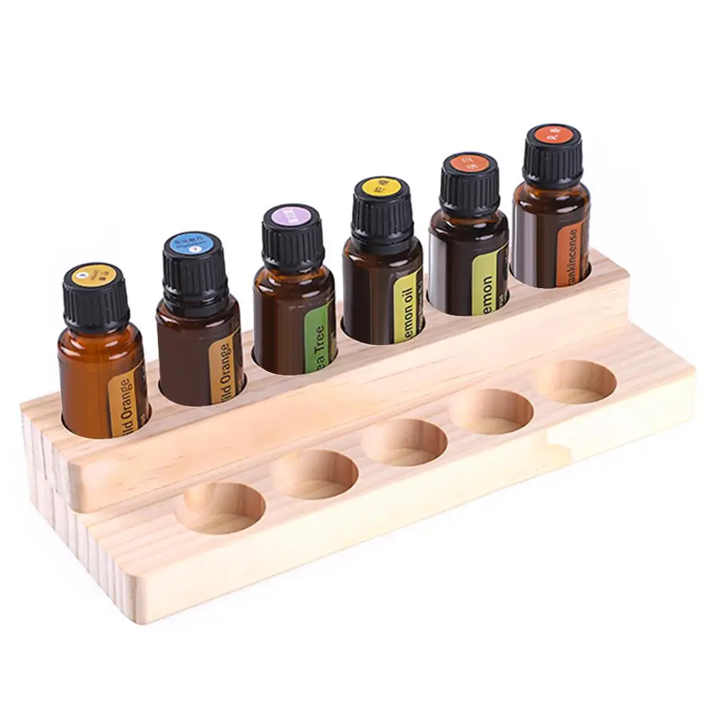 11 Compartments Essential Oil Display Rack Wooden Exquisite Stands Shelf For 15ml Finishing | Дом и сад