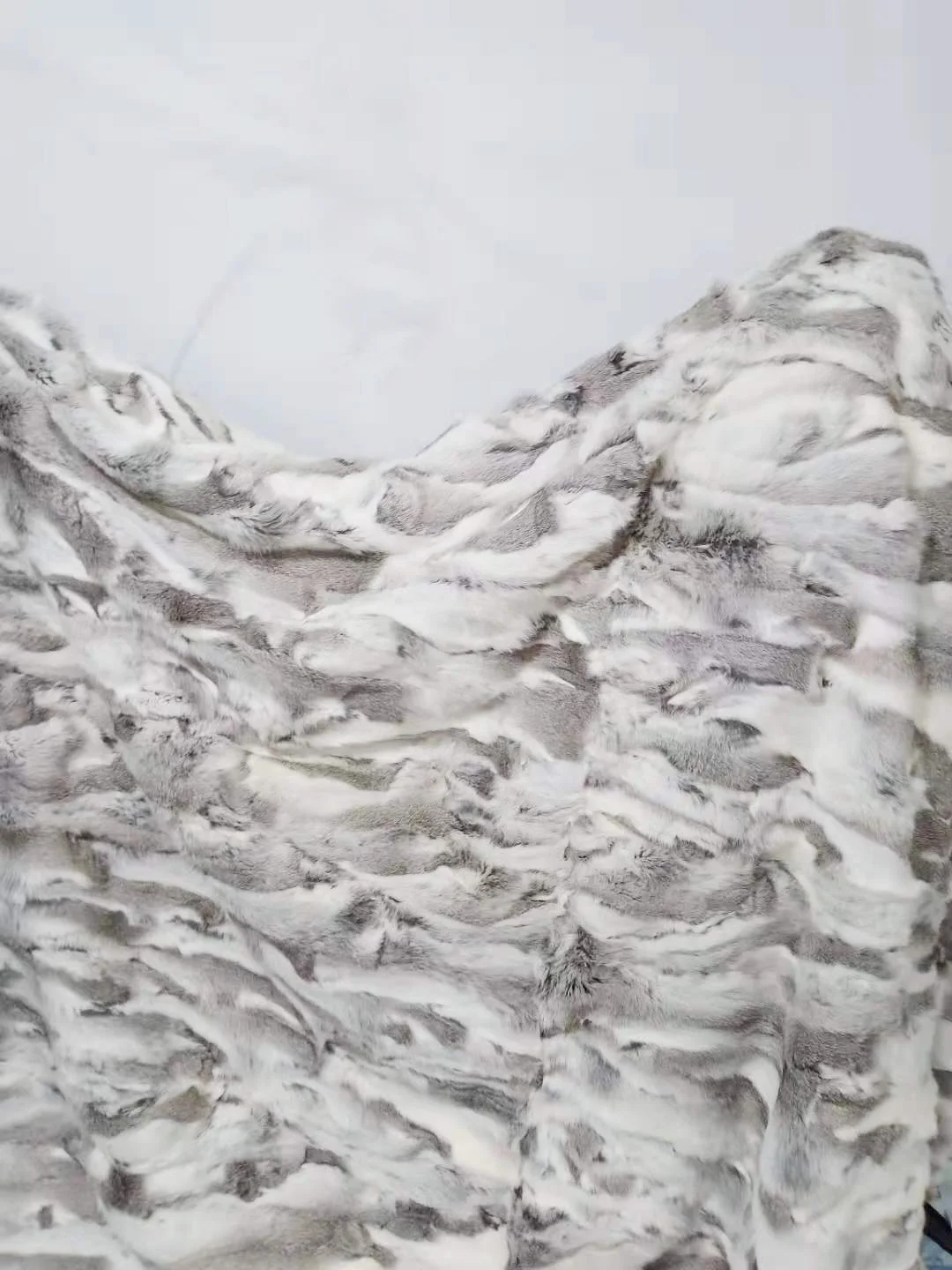 Natural Rabbit Fur Blanket Leather Soft Plate Mattress Winter Big Size