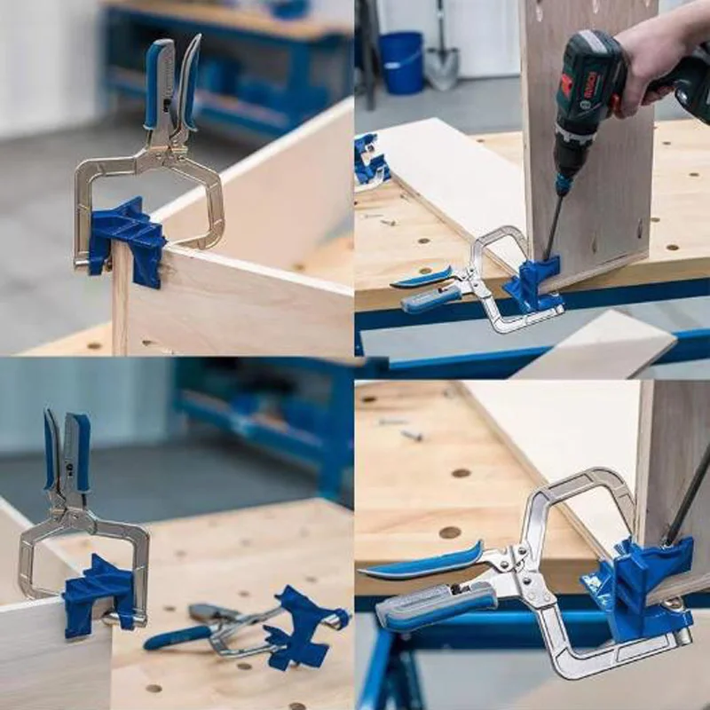 

2pc Woodworking Corner Clamp Jigs 90 Degree Corner Joints TJoints Gadget Tools For Assemble Boxes/ Drawers High Quality