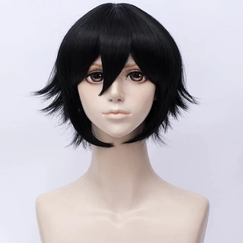 

VICWIG Men's Black Cosplay Wig False For Party Blonde Synthetic Wig Short Straight