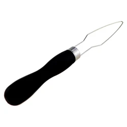 Enhanced Wooden Handle Buckle Device with Locking Mechanism (Black plastic handle)