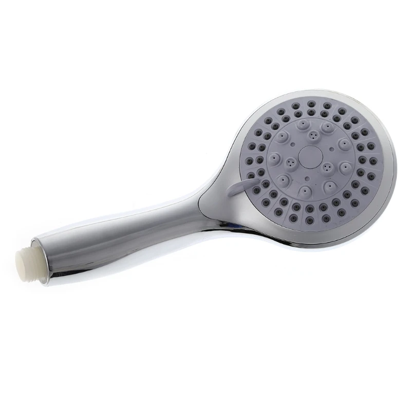 

ABS Plastic Electroplating Round Hand Held Shower Head 5 Files Multi Function