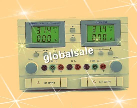HANTEK HT3005PG 3CH Регулируемые DC Питание Выход: компьютерной визуализации данных 0-30Vx2, 5V DCA 0-5Ax2, 3A Вход: 110/220V 50Hz