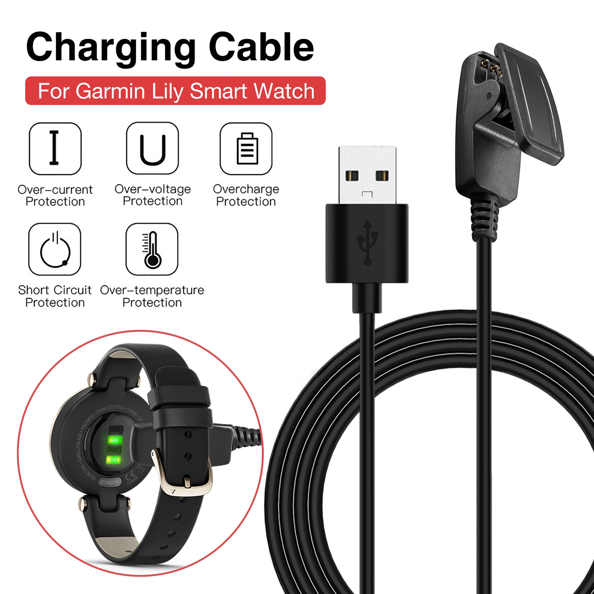Garmin Vivomove Hr Charger Cable | Garmin Forerunner Charging Cable - Charging Cable -
