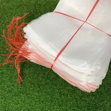 

100pcs Nylon Seeds Soaking Germination Fruit Mesh Bags Drawstring Reusable Protection Bag Insect-Proof Net Mesh Bags