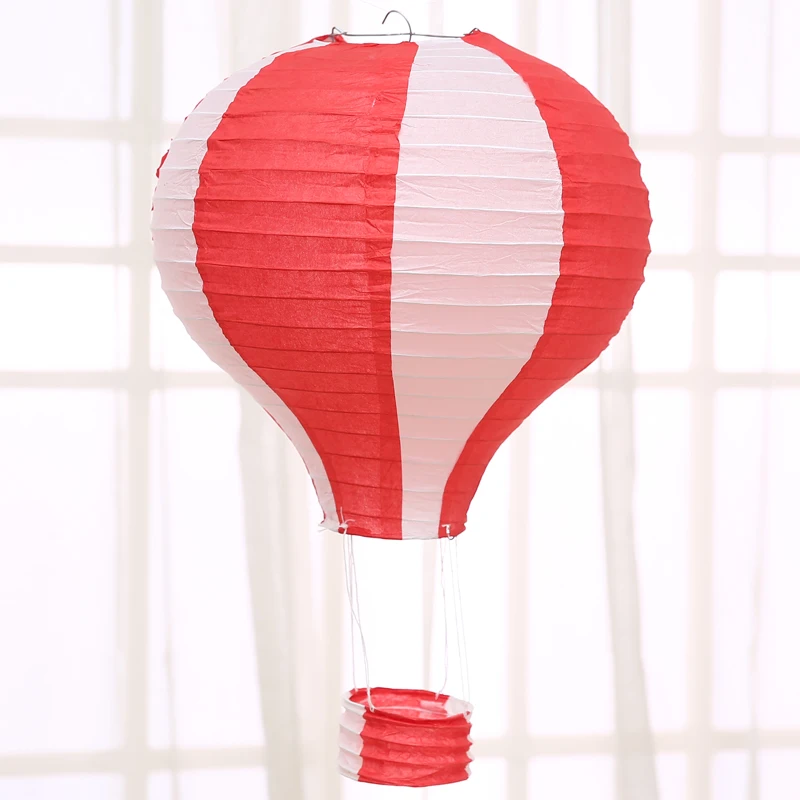 Red stripe 1 шт 12'30 см/1" 40 см украшение в виде бумажного фонаря День рождения Свадьба Вечеринка воздушный шар подвеска 26 цветов - Цвет: Red stripe