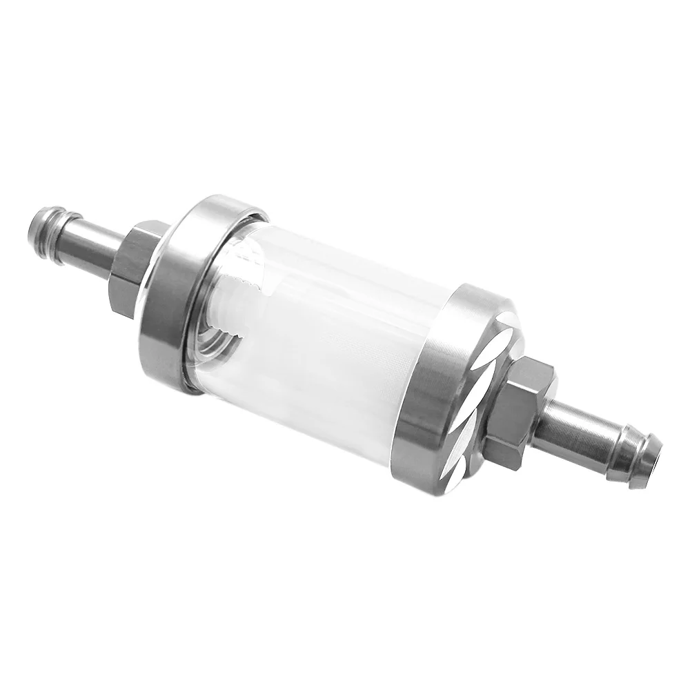 Nuoxintr Gas Fuel Oil Filters Fuel filter Motorcycle Accessories For ATV Dirt Pit Bike Automobile Motor Filtro 8mm CNC Universal