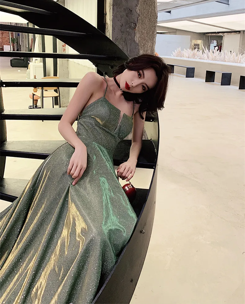 Блестящие платья для выпускного вечера со стразами длинные Robe De Soiree с длинным шлейфом без спинки Vestido Formatura Vestidos De Gala вечерние платья
