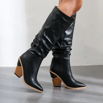 

women boots pointed toe wedges shoes autumn winter boots short woman's Western ankle boots for women 2020 New Brand