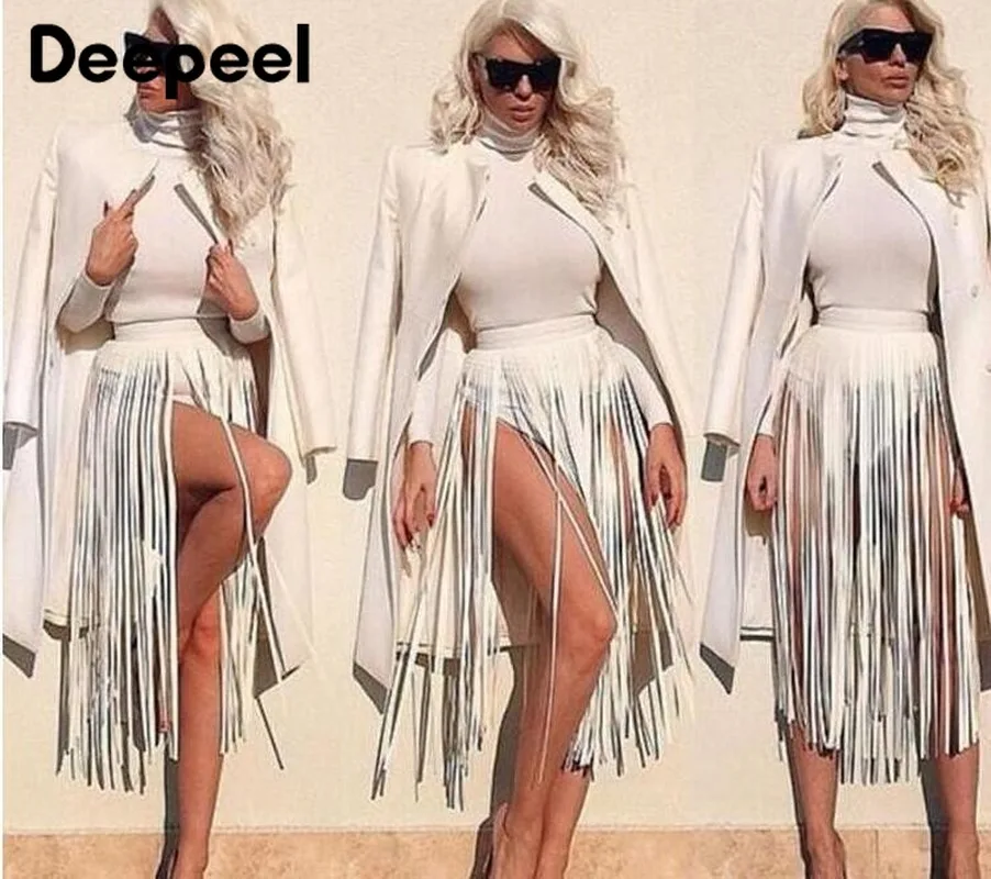Deepeel 35-70 см, длинный пояс с кисточками, Женский Регулируемый пояс из искусственной кожи, роскошный женский пояс для юбки, декор одежды YK619