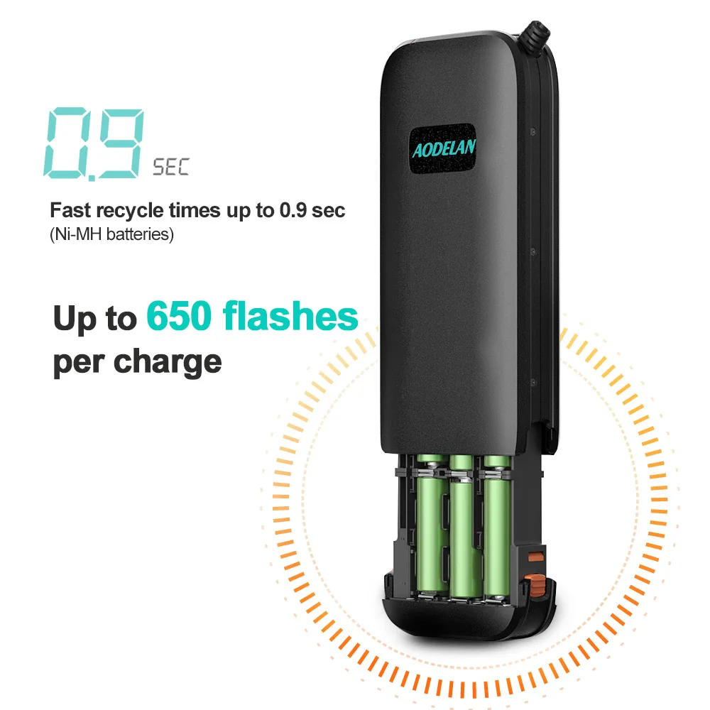 Battery Bank AODELAN External Flash Battery Pack Battery Power