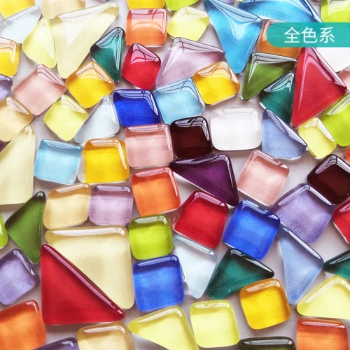 300 г цветная хрустальная мозаичная плитка с неправильной формой мозаичного камня смешанных цветов DIY художественные материалы для детей/детей - Цвет: 200g A