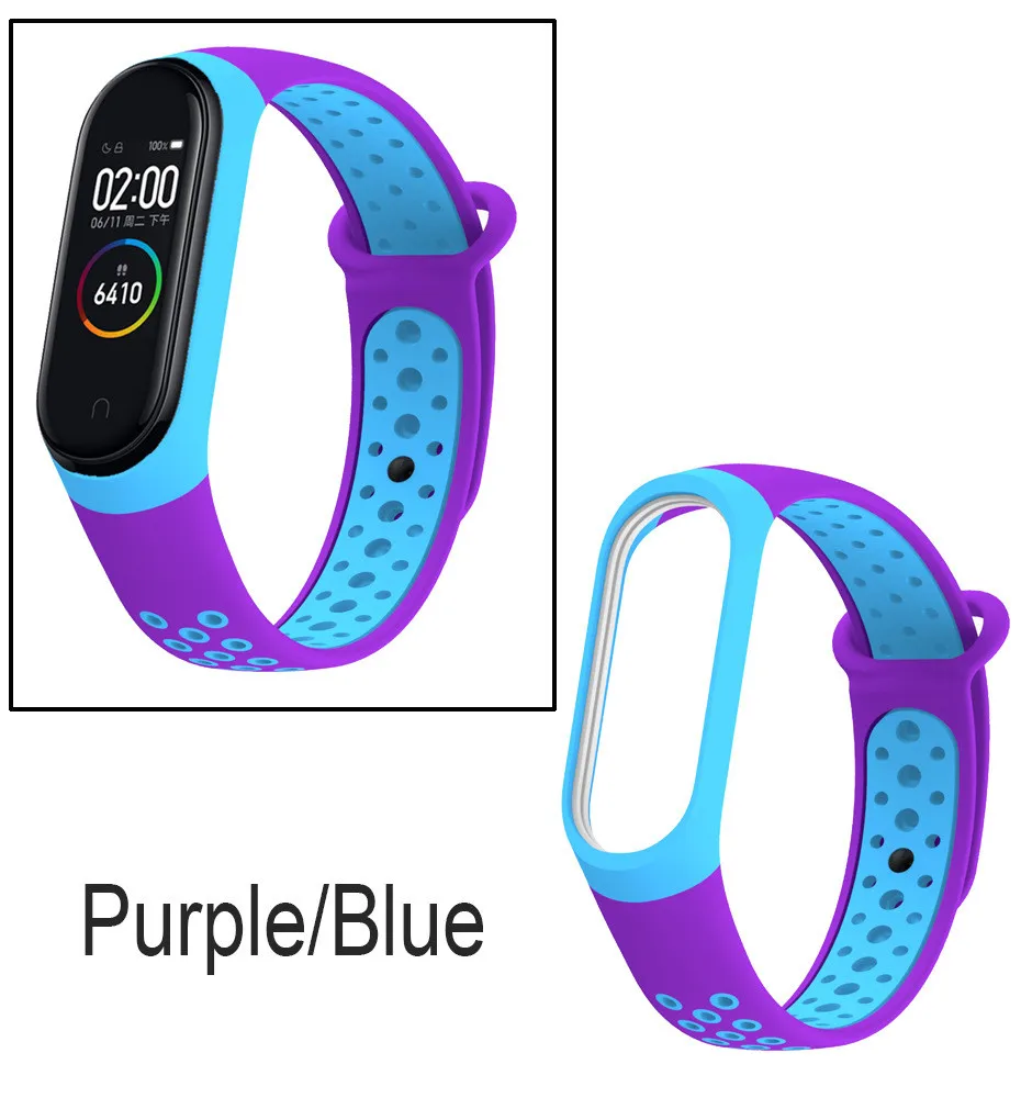 Для Mi Band 3/4 спортивный умный силиконовый браслет Eatch на запястье для Mi Band 3 ремешок аксессуары браслет